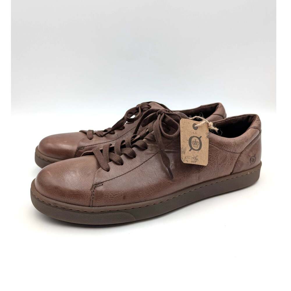 Born Allegheny II Lace-Up Leather Sneakers Mens British Tan Size US13M EU46